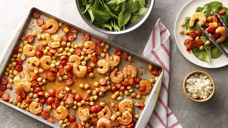 Spicy Shrimp Sheet-Pan Dinner