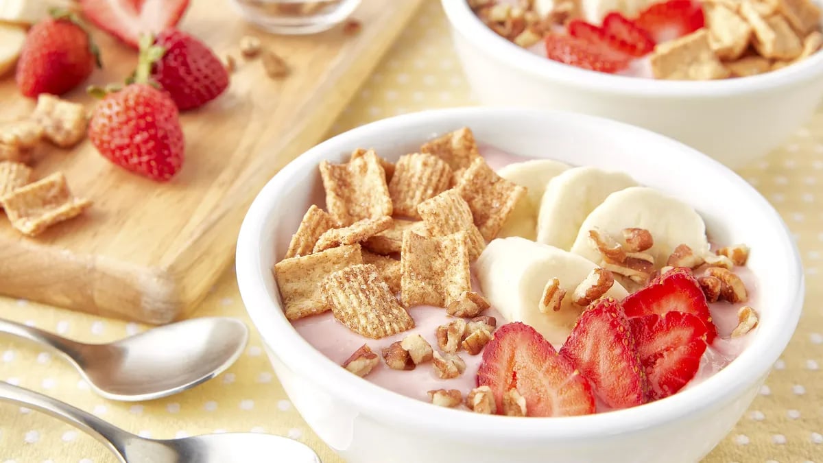 Strawberry-Banana Smoothie Bowls