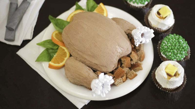 Roast Turkey Dinner Cake Recipe 