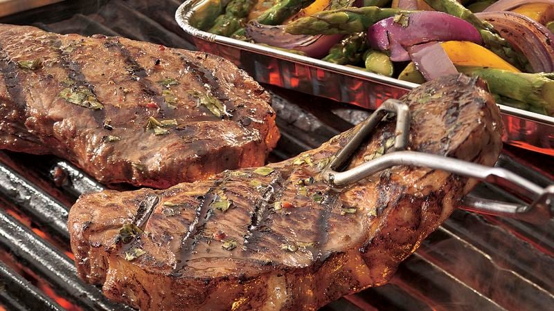 Grilled Italian Steak and Vegetables