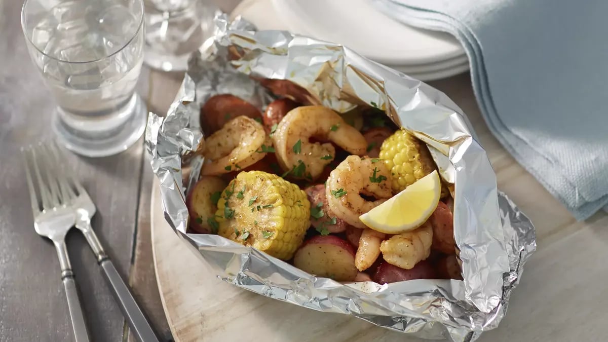 Low Country Shrimp Foil Packs