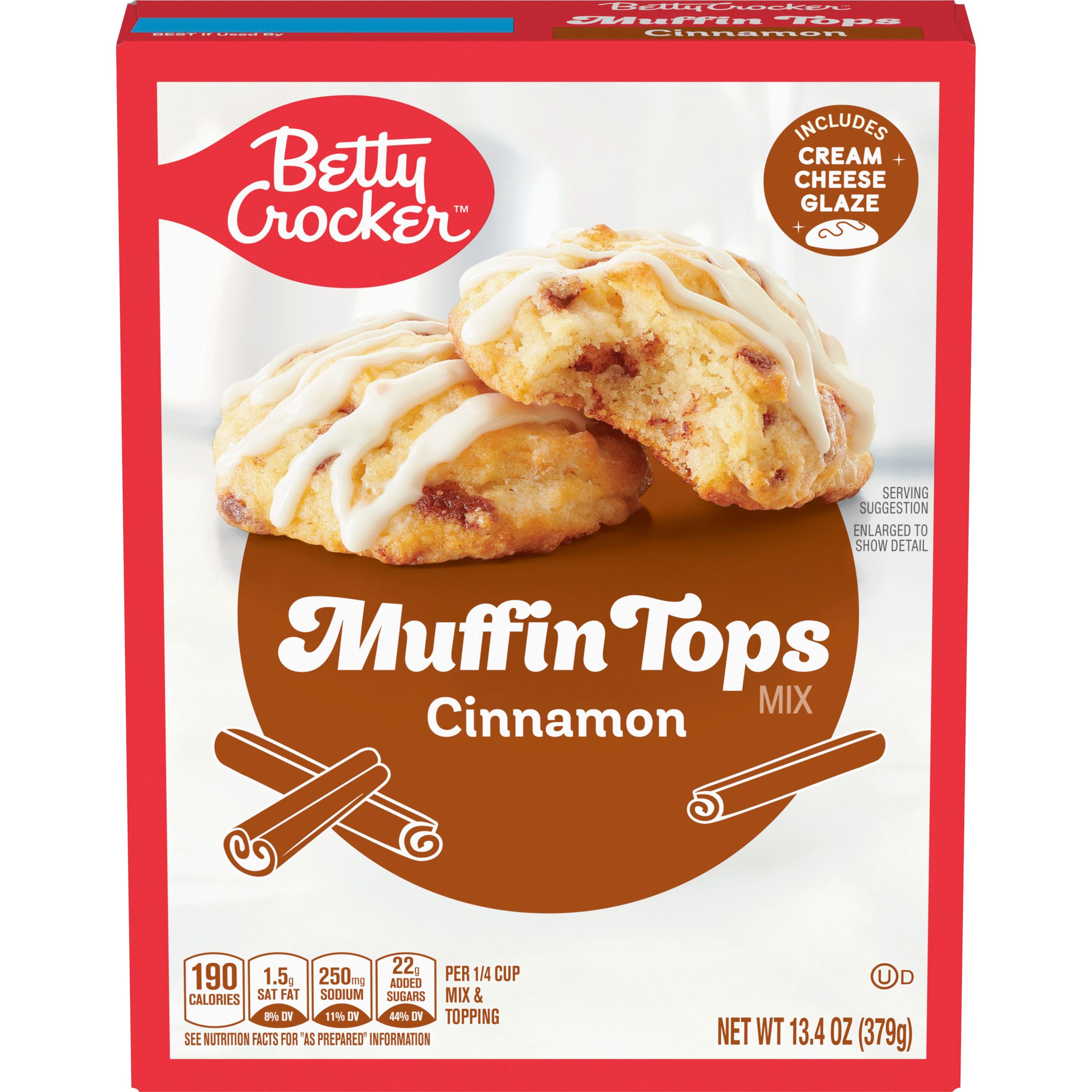 Betty Crocker™ Cinnamon Muffin Tops Mix - Front