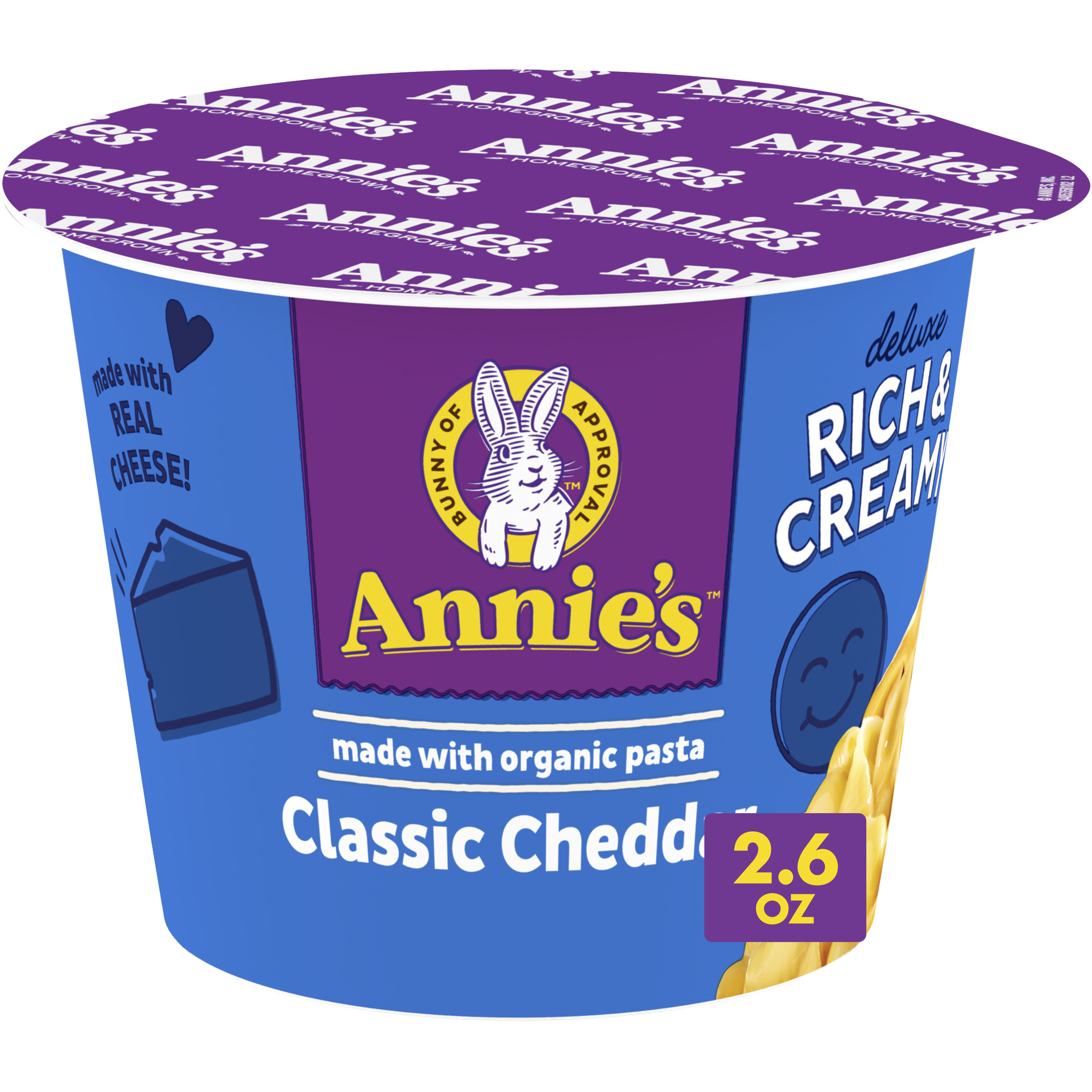 Deluxe Rich & Creamy Shells Classic Cheddar | Annie's Homegrown
