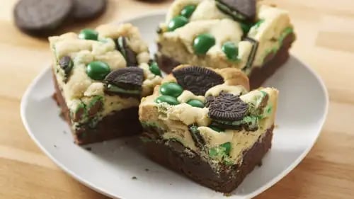 Mint Oreo™ M&M's™ Brookies