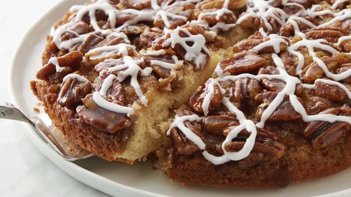 Pecan Pie Upside-Down Cake