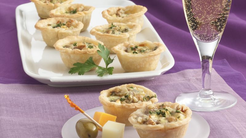 Apple, Blue Cheese and Walnut Tartlets