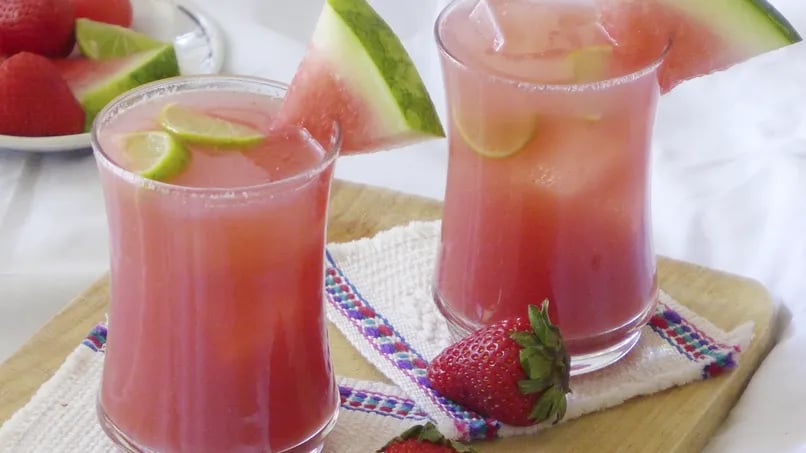 Strawberry Watermelon Ginger Cooler