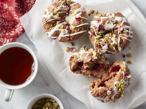 Raspberry Rose Scuffins