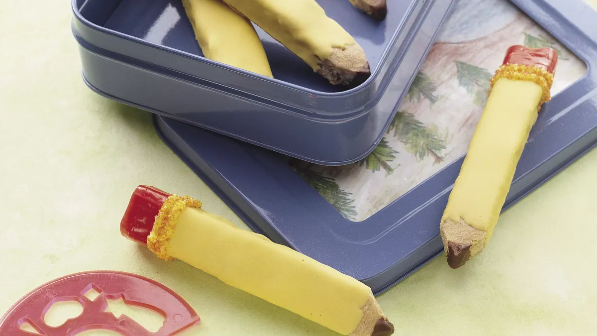 School Days Pencil Cookies