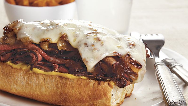 Roast Beef Sandwiches with Caramelized Onions