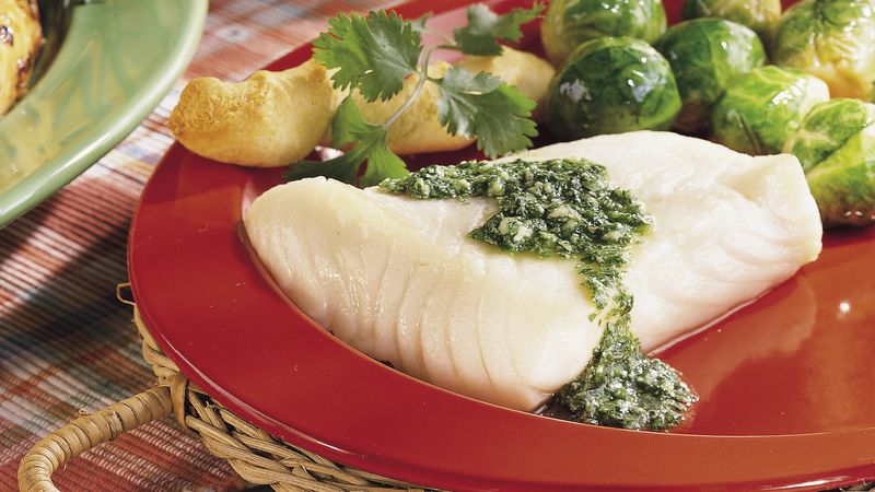 Sea Bass with Chilean Green Sauce