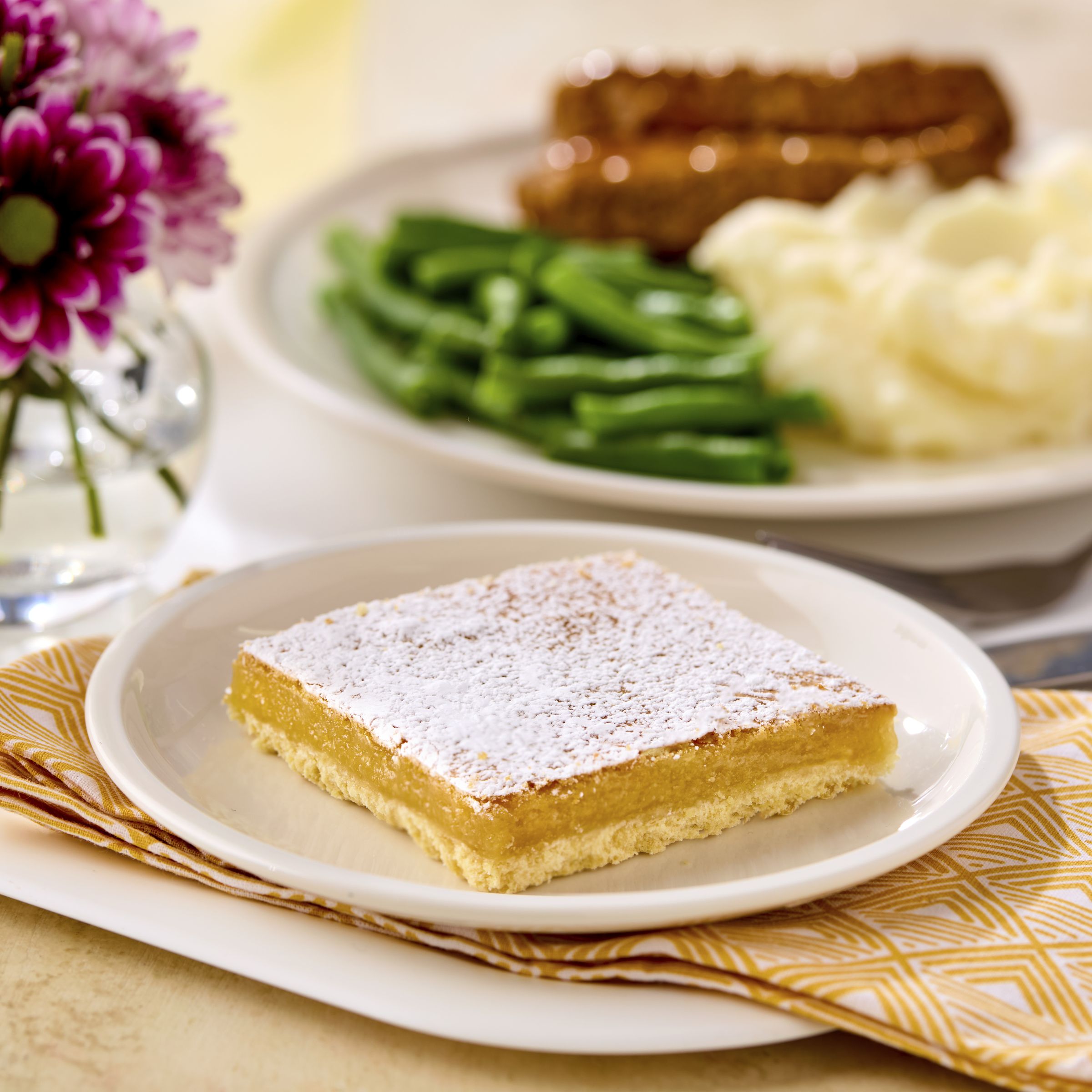  Styled Pillsbury Frozen Baked Dessert Tray Lemon Bar Half Sheet 3/66.67 OZ