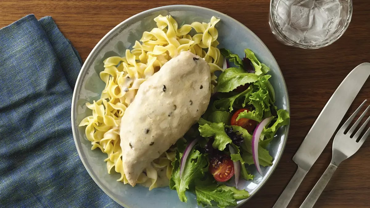 Slow-Cooker 3-Ingredient Creamy Italian Chicken