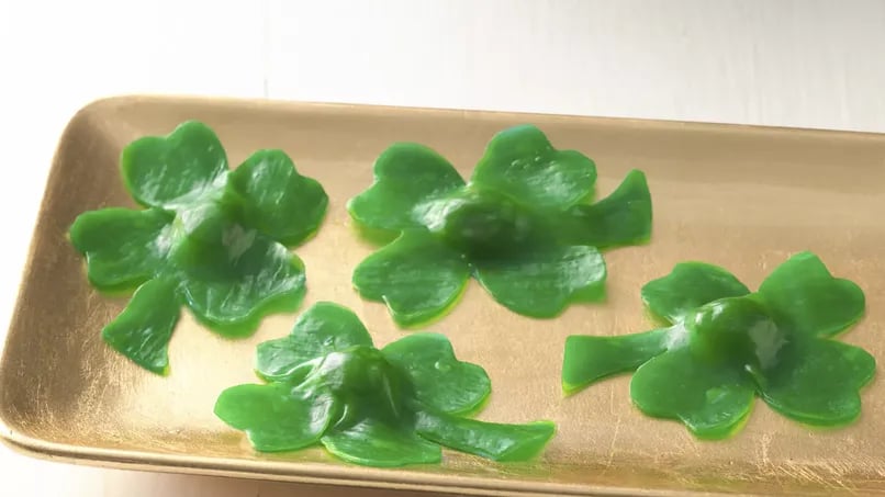 Gusher Stuffed Four Leaf Clovers