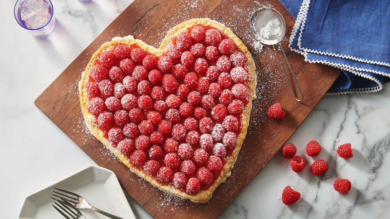 Raspberry Cream Heart