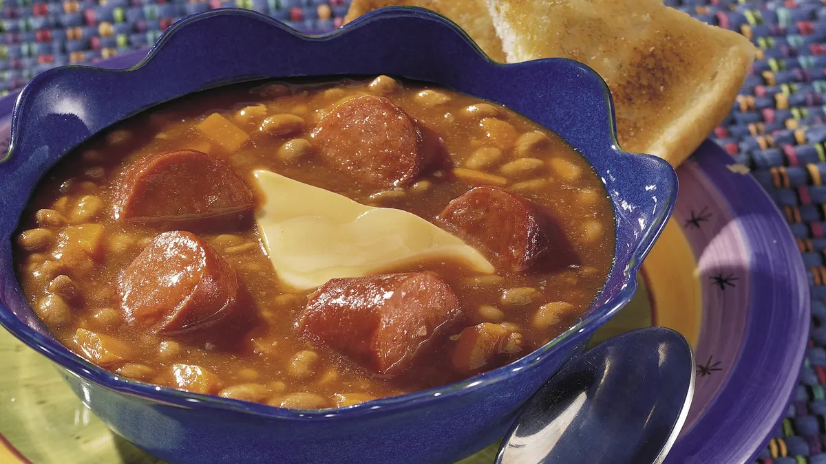 Easy Beans and Frank Soup