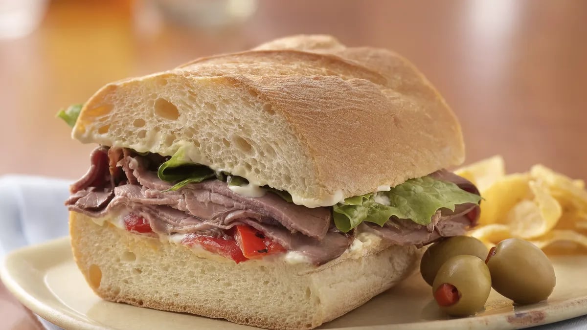 Make-Ahead Roast Beef Sandwich