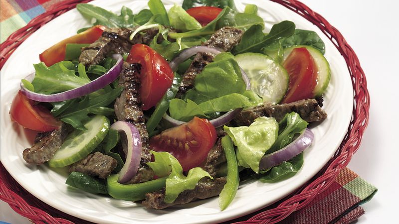 Beef Garden Salad with Tangy Vinaigrette