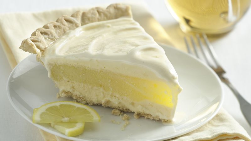 Lemon Layer Ice Cream Pie