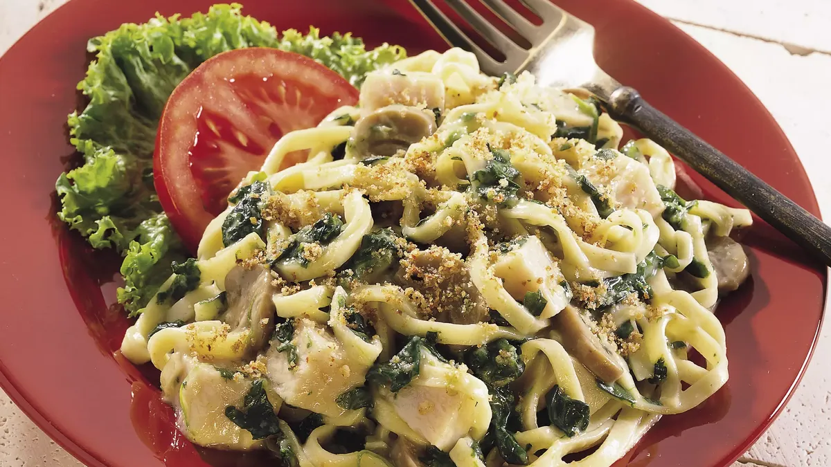 Turkey Tetrazzini Florentine