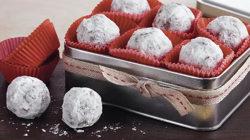 Snowy Bourbon Balls