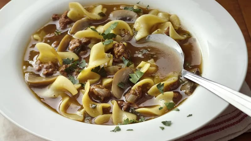 Easy Beef and Pasta Soup