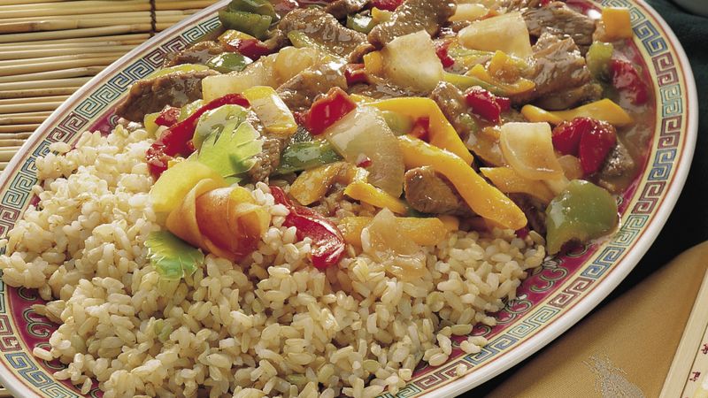 Canton Beef with Bell Peppers 