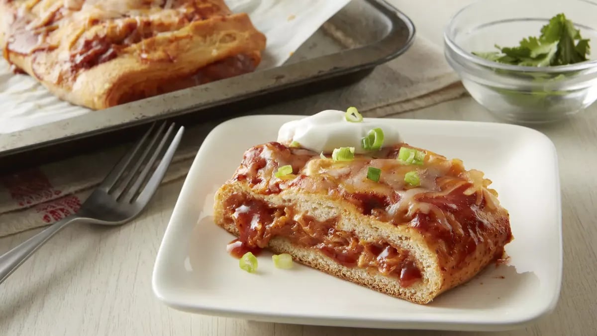 Chicken Enchilada Stuffed Crescent Bread