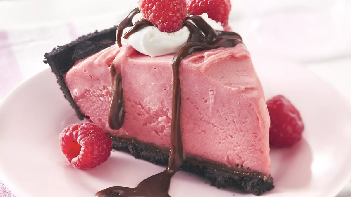 Frozen Chocolate-Raspberry Pie