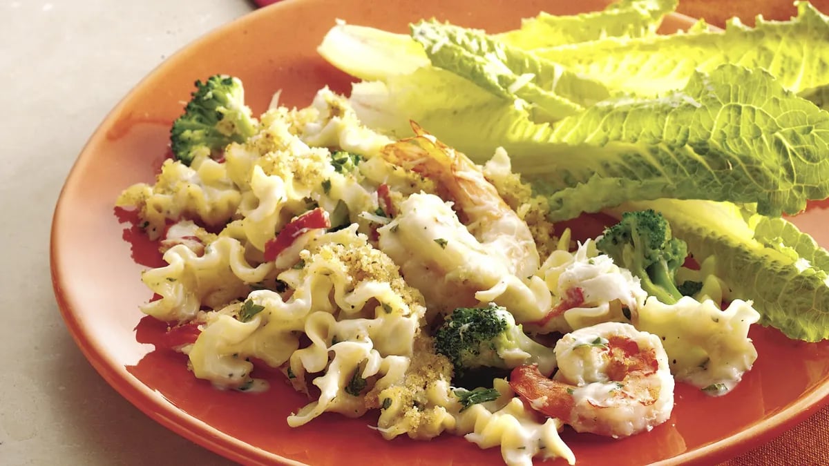 Alfredo Seafood Casserole