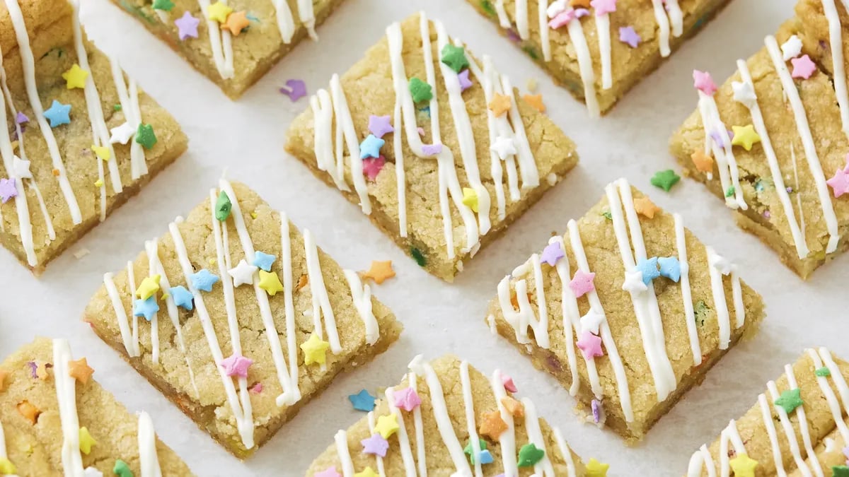 Confetti Cookie Bars