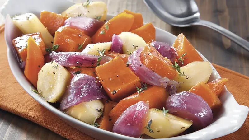 Slow-Cooker Glazed Root Vegetables