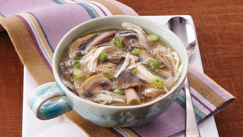 Slow-Cooker Asian Chicken and Mushroom Soup