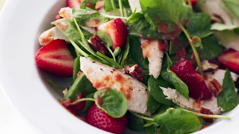 Skinny Citrusy Strawberry-Chicken Salad