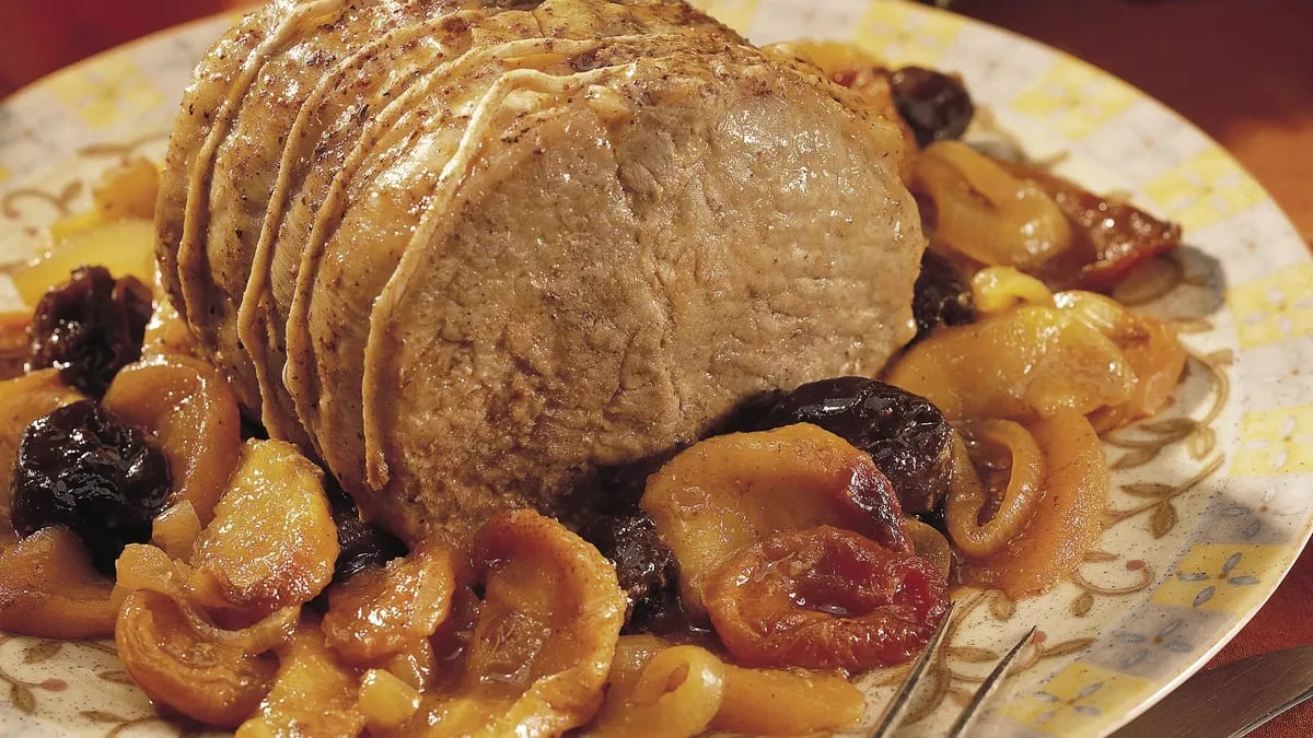 Slow-Cooker Roast Pork with Fruit