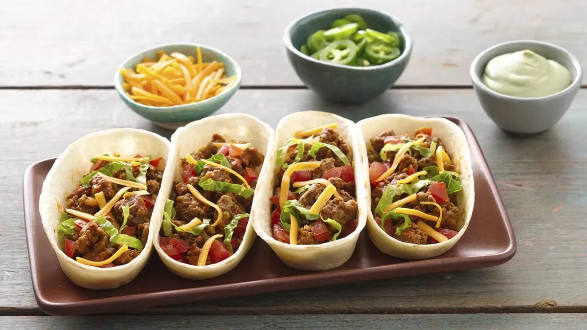 Easy Beef Ten Minute Taco Bowls