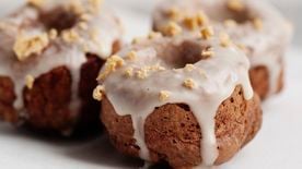 Baked Vanilla Doughnuts with Vanilla Glaze Recipe 