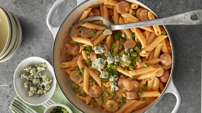 Buffalo Chicken Penne Pasta Recipe - BettyCrocker.com
