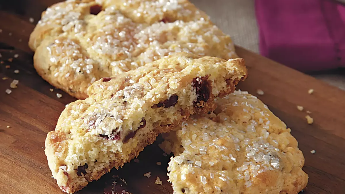 White Chocolate Cranberry Scones