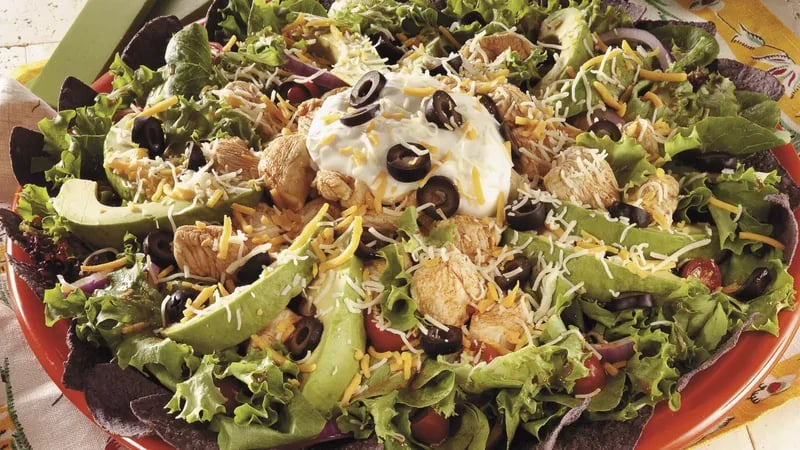 Baja Chicken Salad with Taco Vinaigrette