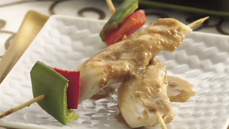 Chicken Satay with Spicy Peanut Sauce