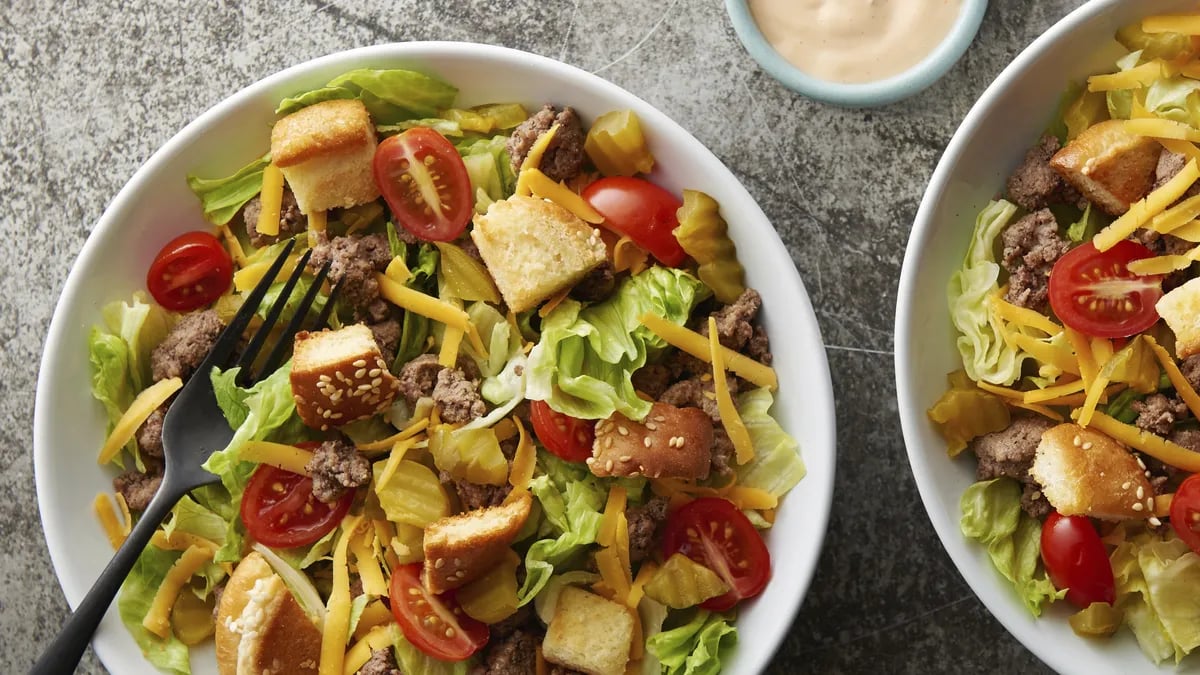 Cheeseburger Salad Bowls