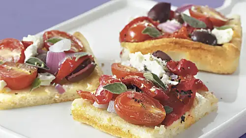 Greek Flatbread Squares