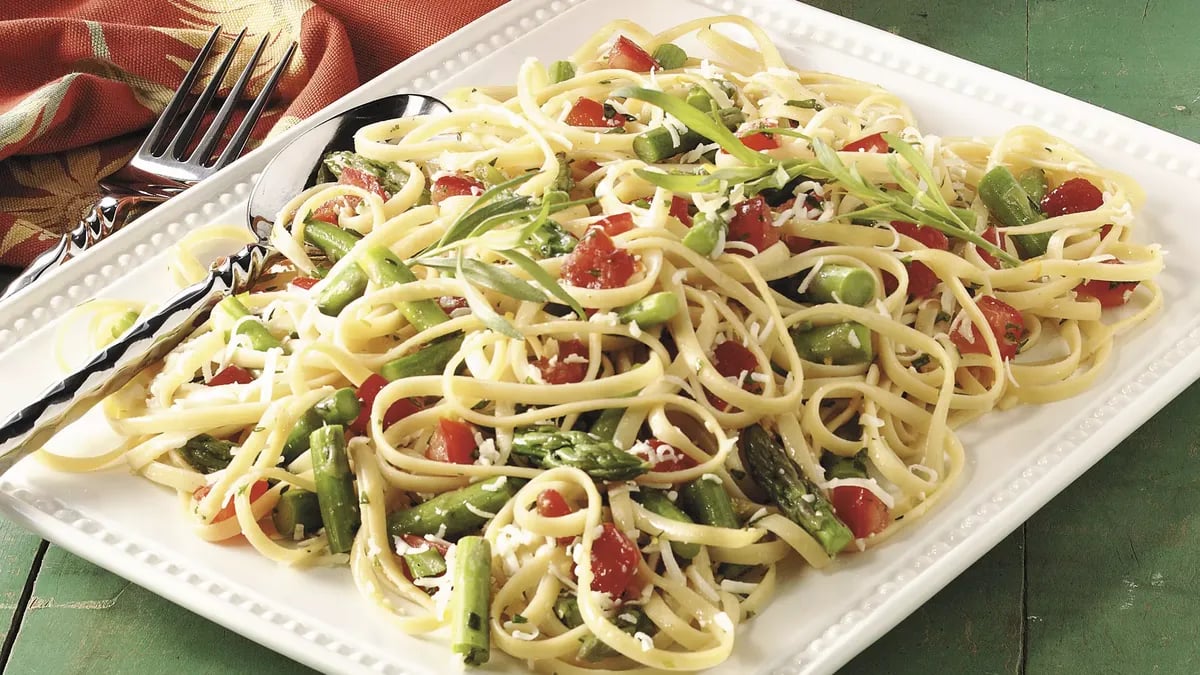 Linguine with Tarragon Vegetables