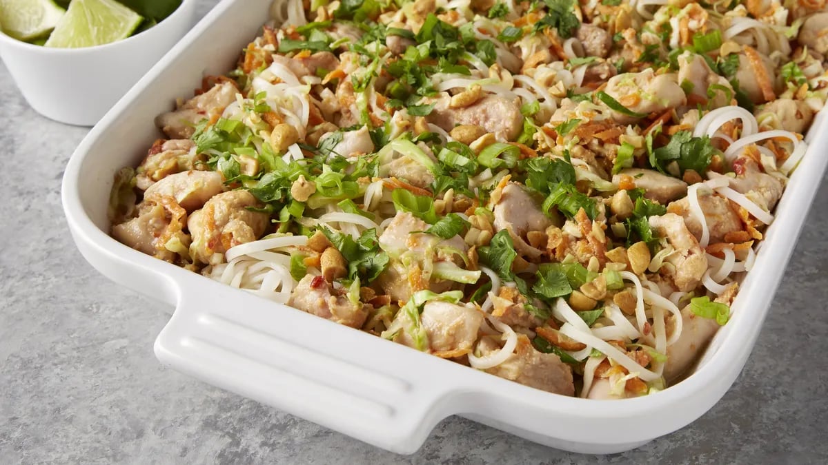 Chicken Pad Thai Casserole