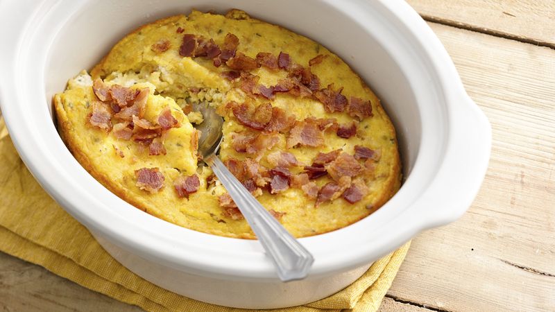 Slow-Cooker Bacon-Corn Pudding