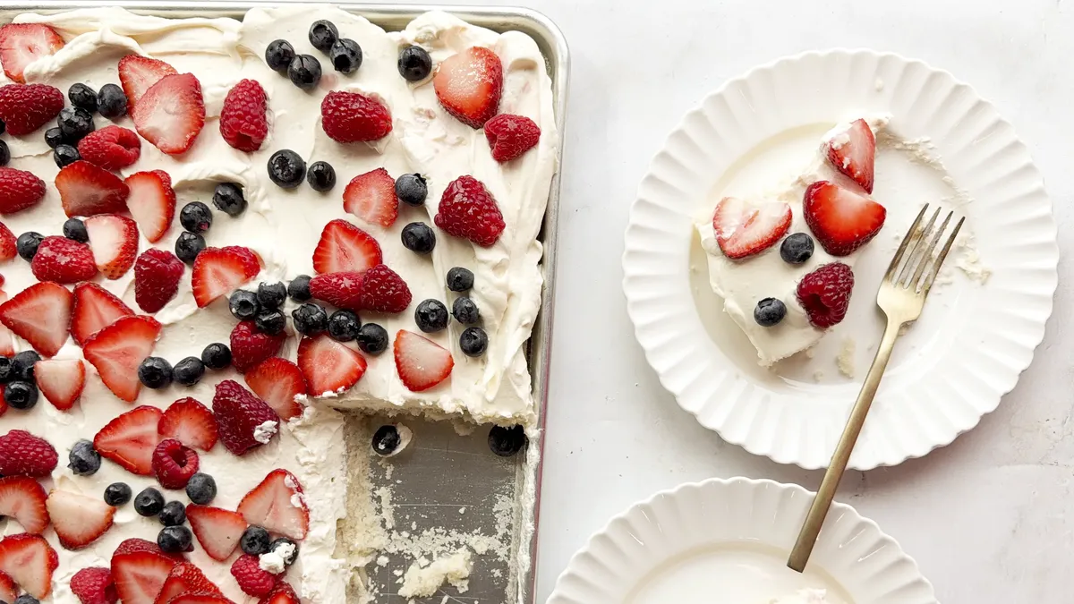 Sheet-Pan Chantilly Berry Cake