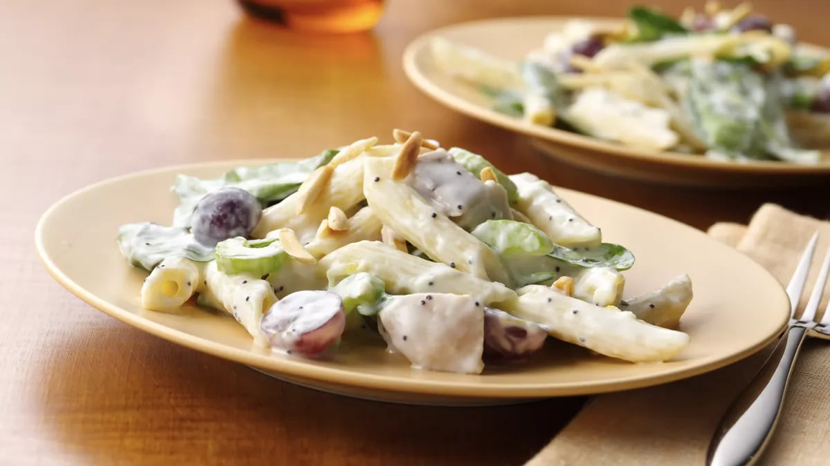 Chicken Pasta Salad with Creamy Lemon Dressing