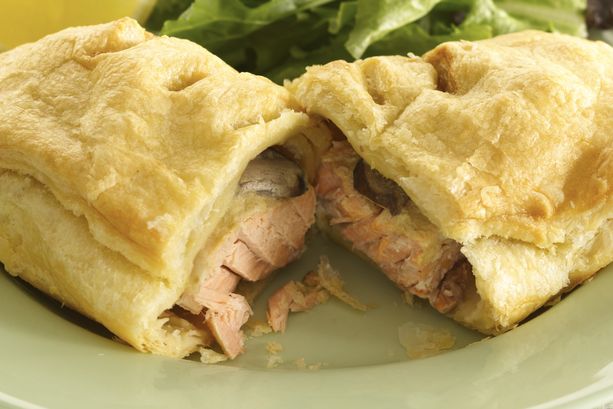 Salmon Mushroom En Croute