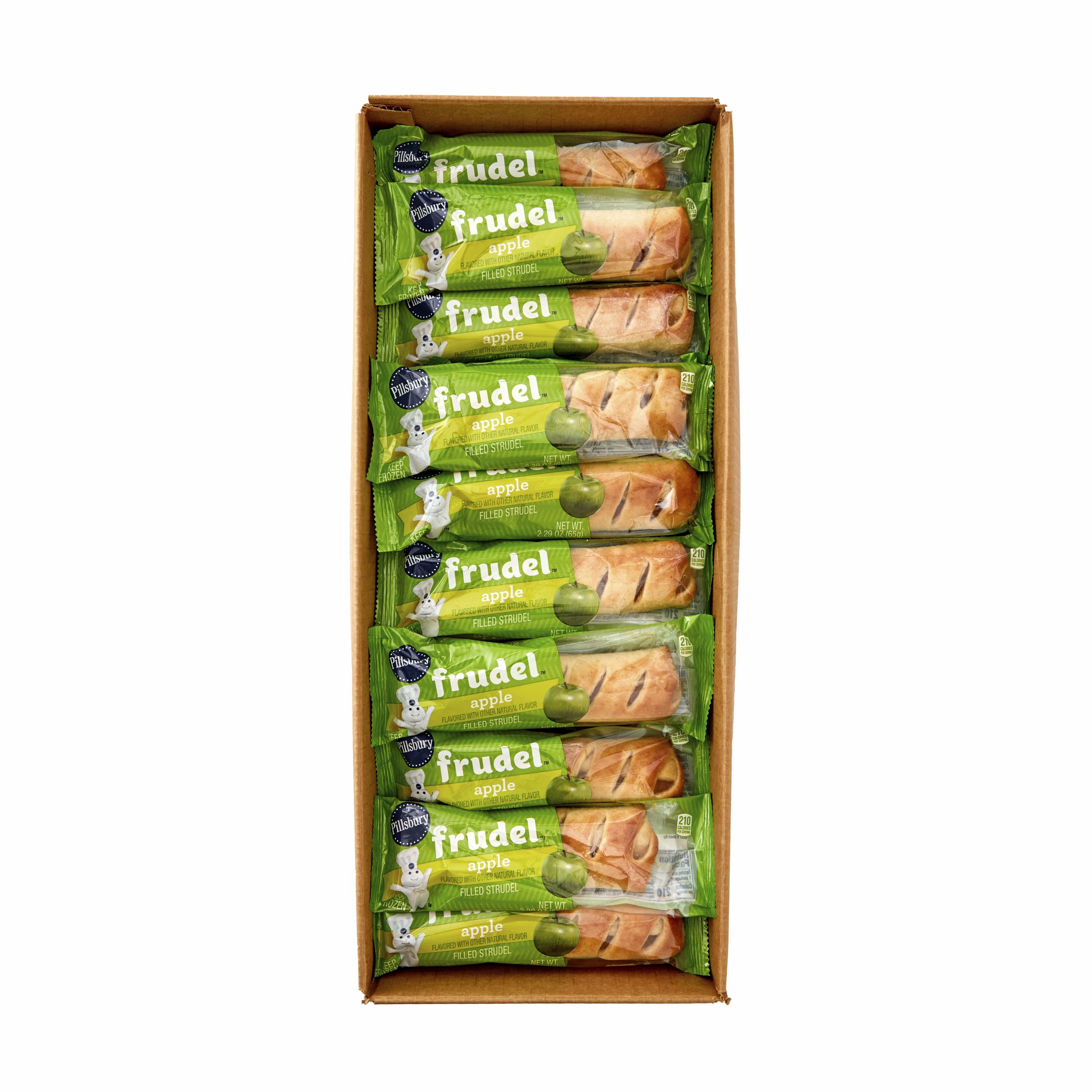  Open Case Pillsbury Frozen Meals Frudel Single Serve Pouch Apple 72/2.29 OZ